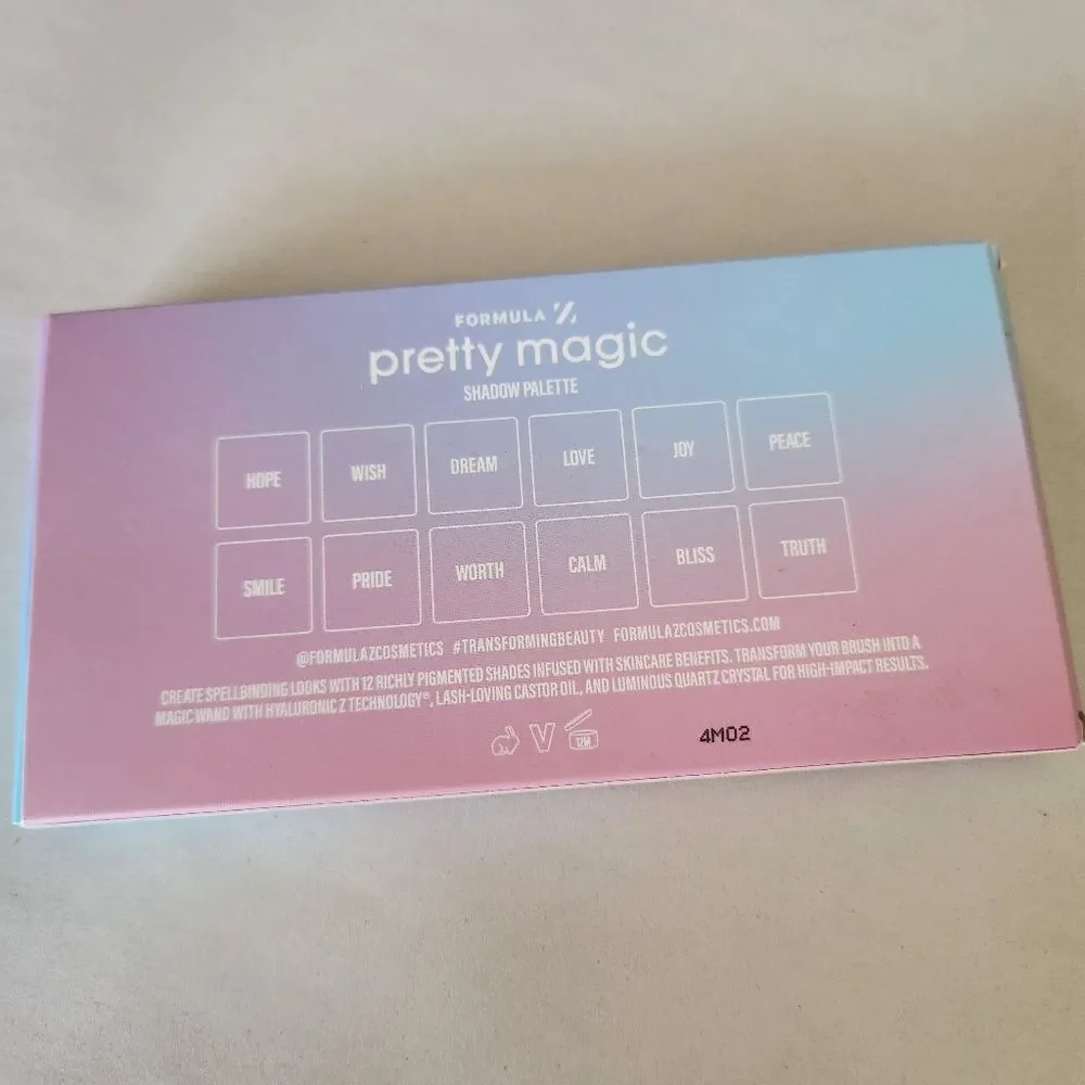Formula Z Pretty Magic Eyeshadow Palette 12 Shades Mattes To Sparkling Metallics